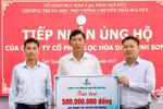 Công ty Cổ phần Lọc hóa dầu Bình Sơn hỗ trợ 1,2 tỷ đồng khắc phục hậu quả mưa lũ tại các trường học
