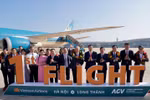 Vietnam Airlines thực hiện chuyến bay chở khách đầu tiên tại Sân bay Long Thành