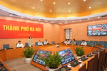 Quang cảnh tại điểm cầu thành phố Hà Nội. Ảnh: hanoi.gov.vn