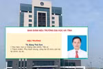 Tiến sĩ Đặng Thái Sơn là tân hiệu trưởng Trường Đại học Hà Tĩnh.