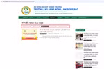 Website có mục tuyển sinh đại học/thạc sĩ, Trường CĐ Nông Lâm Đông Bắc "im lặng” khi được hỏi