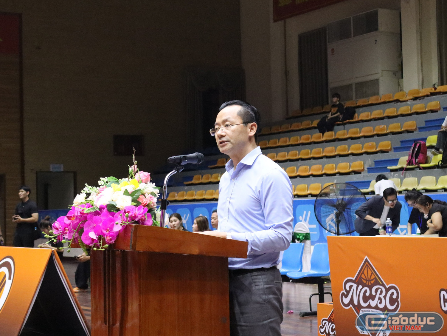 Ông Phạm Xuân Tài - Phó Giám đốc Sở Văn hóa, Thể thao và Du lịch thành phố Hà Nội phát biểu tại lễ khai mạc giải đấu.