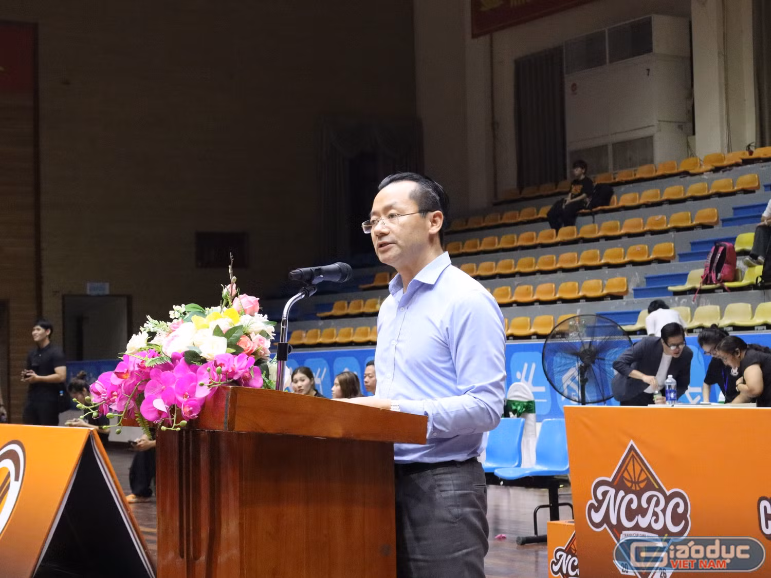 Ông Phạm Xuân Tài - Phó Giám đốc Sở Văn hóa, Thể thao và Du lịch thành phố Hà Nội phát biểu tại lễ khai mạc giải đấu.