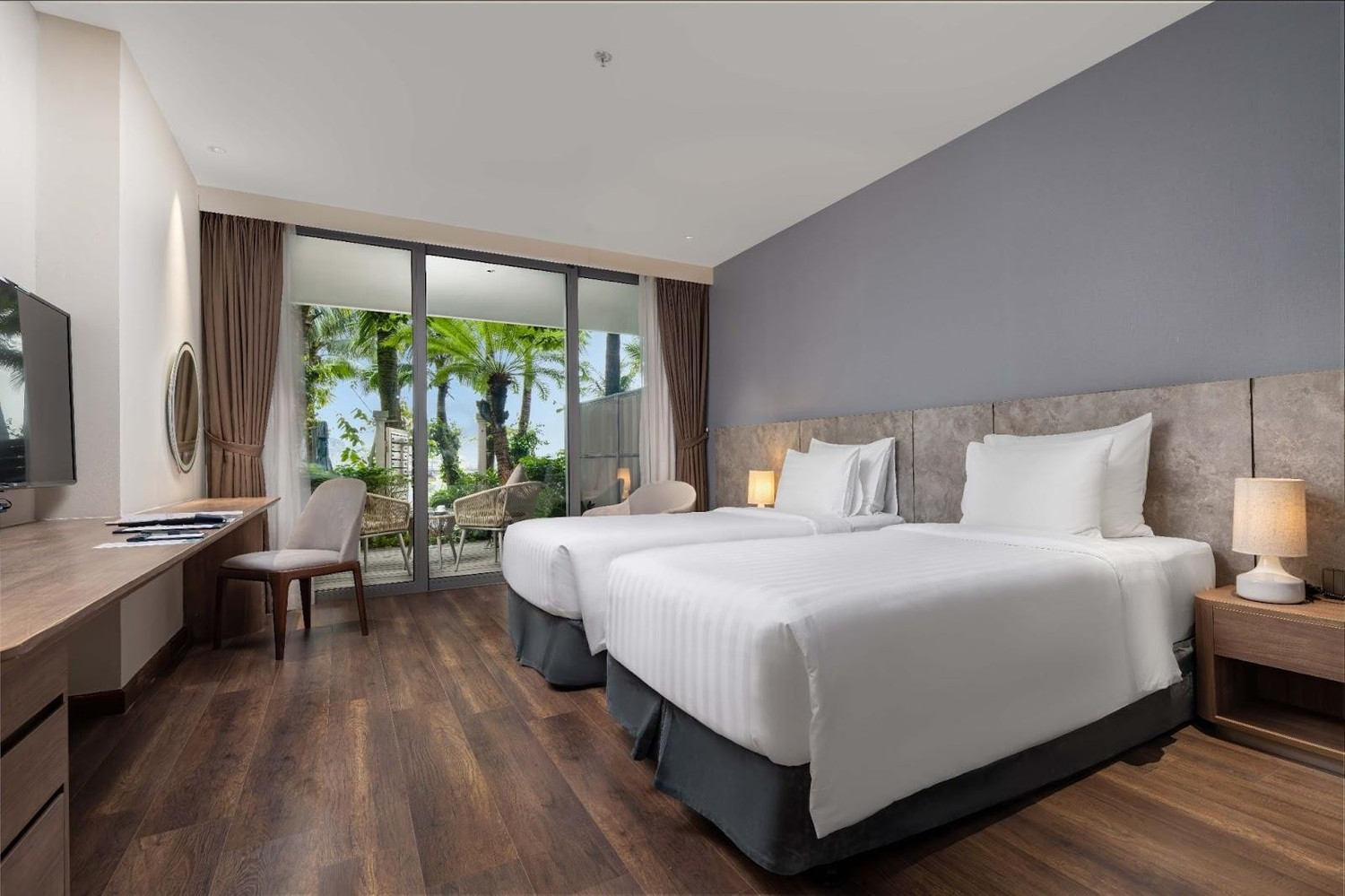 Không gian nghỉ dưỡng đẳng cấp tại căn hộ khách sạn Flamingo Cát Bà Resorts.