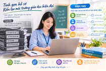 Tại trường tôi, năm học 2026-2027 này, giáo viên không còn phải in bất kỳ hồ sơ, sổ sách nào