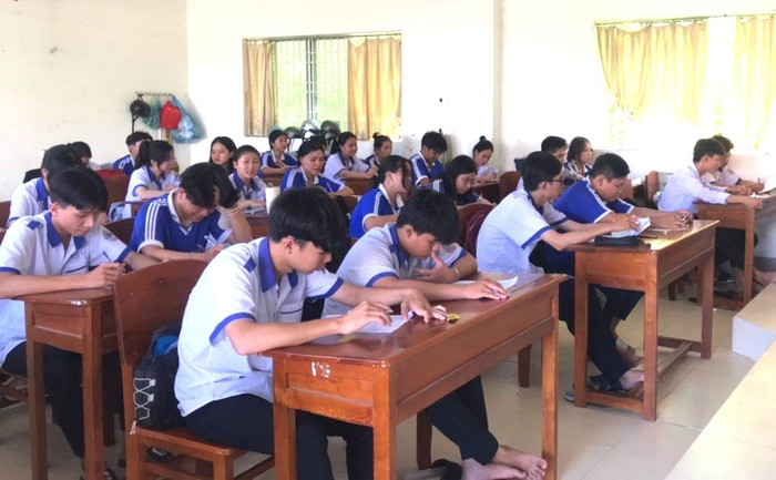 Trường Trung học phổ thông Phan Ngọc Hiển, huyện Năm Căn là điểm thi của huyện Năm Căn và huyện Ngọc Hiển. Ảnh: NTCC 0570f05f5f55fc0ba544.jpg