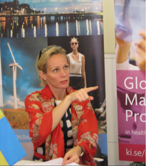 Bà Camilla Mellander, Đại sứ Thụy Điển.