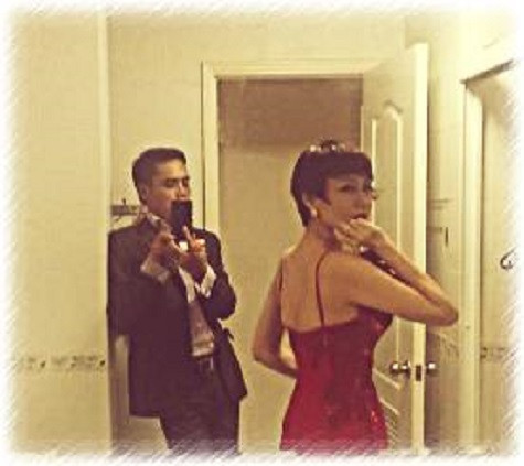 Hình ảnh hiếm hoi của chân dài và chồng thứ 2. Hình ảnh hiếm hoi của chân dài và chồng thứ 2.