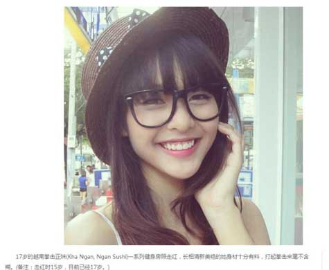 Hình ảnh Boxing girl Khả Ngân ngập tràn trên báo mạng Trung Quốc