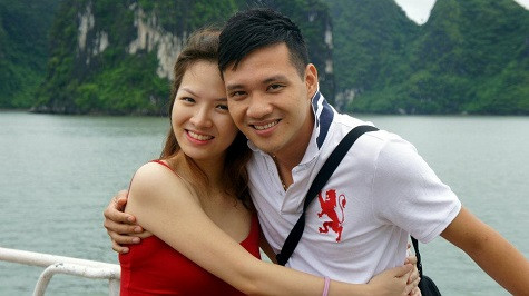 Cặp đôi đang chuẩn bị đón thêm một thiên thần nhỏ sắp chào đời.