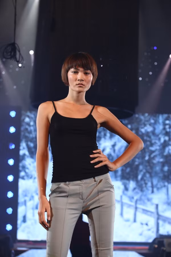 Thuỳ Trang tỏ ra tự tin không kém trước Top 3