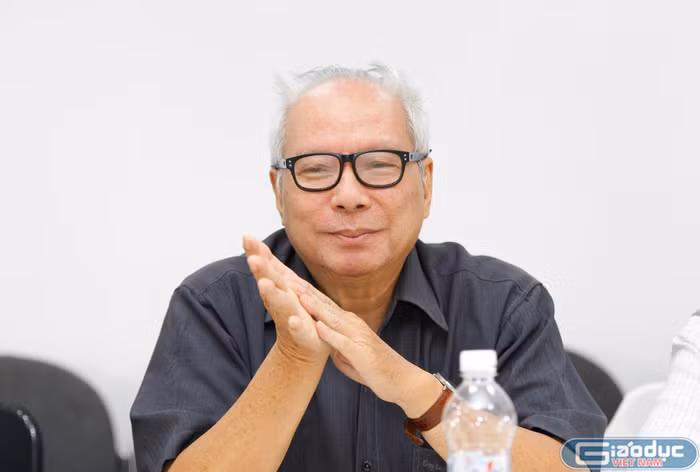 Tiến sĩ Lê Viết Khuyến, Phó Chủ tịch Hiệp hội Các trường đại học, cao đẳng Việt Nam. (Ảnh Tùng Dương)