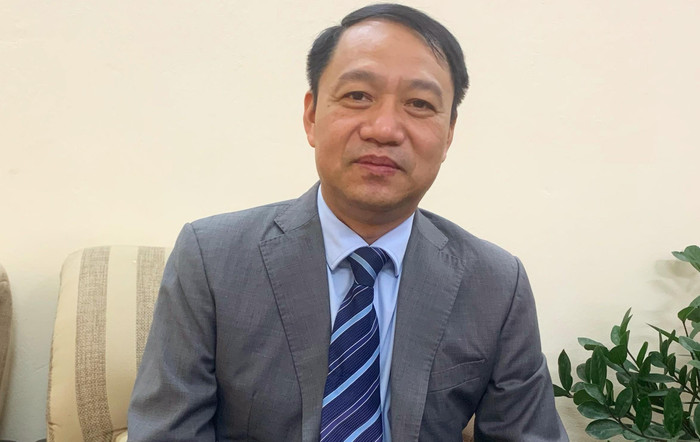 Tiến sĩ Hoàng Công Dụng, Phó Giám đốc Phụ trách Trung tâm Hỗ trợ đào tạo và Cung ứng nhân lực, Bộ Giáo dục và Đào tạo. (Ảnh: Cao Kim Anh)