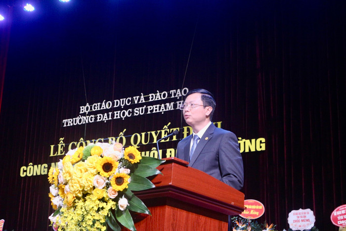 Phó Giáo sư, Tiến sĩ Nguyễn Văn Hiền – Bí thư Đảng ủy, tân Chủ tịch Hội đồng Trường Đại học Sư phạm Hà Nội nhiệm kỳ 2020 – 2025. Ảnh: KMC z5247879226692_7d077d72863d17a637baf6fa2d71e8c5.jpg