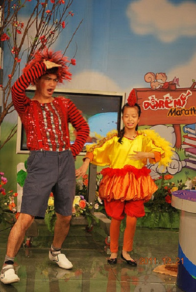 Anh Xuân Bắc luôn mang đến những giây phút cười sảng khoái cho các em nhỏ