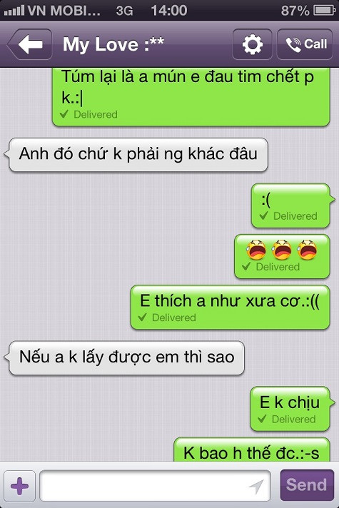 Cuộc trò chuyện của Bảo Phương và Cao Thái Sơn.