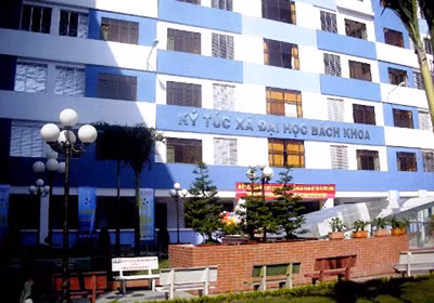 Ký túc xá Đại học Bách khoa TPHCM có diện tích 38.000m² phục vụ hàng ngàn sinh viên.(ảnh minh họa).