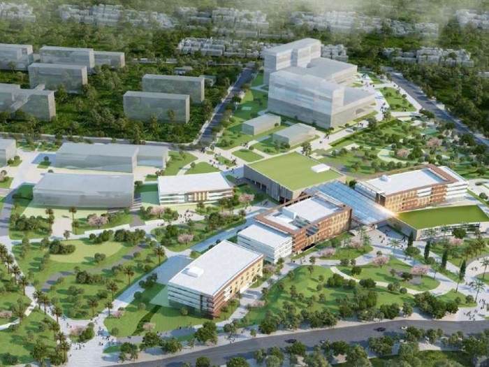 Quy hoạch tổng thể dự án Trường Đại học Khoa học Sức khỏe và Bệnh viện thực hành Đại học Quốc gia thành phố Hồ Chí Minh. Ảnh: Khoa Y, Đại học Quốc gia thành phố Hồ Chí Minh b23fa28bb23be815f39dd1362587297c.jpg
