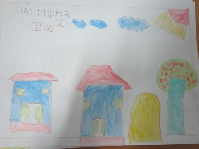 "Ngôi nhà hạnh phúc" của họa sĩ nhí Lớp học Hy vọng ảnh 6