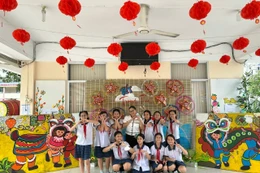 Mô hình "Cùng em đọc sách" do cô Thủy sáng lập đang dần được lan tỏa rộng rãi sau 4 năm triển khai. Ảnh: NVCC