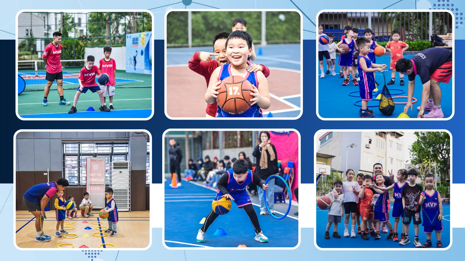 Các hoạt động của MVP Academy không chỉ khuyến khích học sinh phát triển thể chất mà còn hướng đến trải nghiệm vui nhộn, tạo sự hứng thú cho học viên. blue-modern-medical-clinic-presentation-3.png