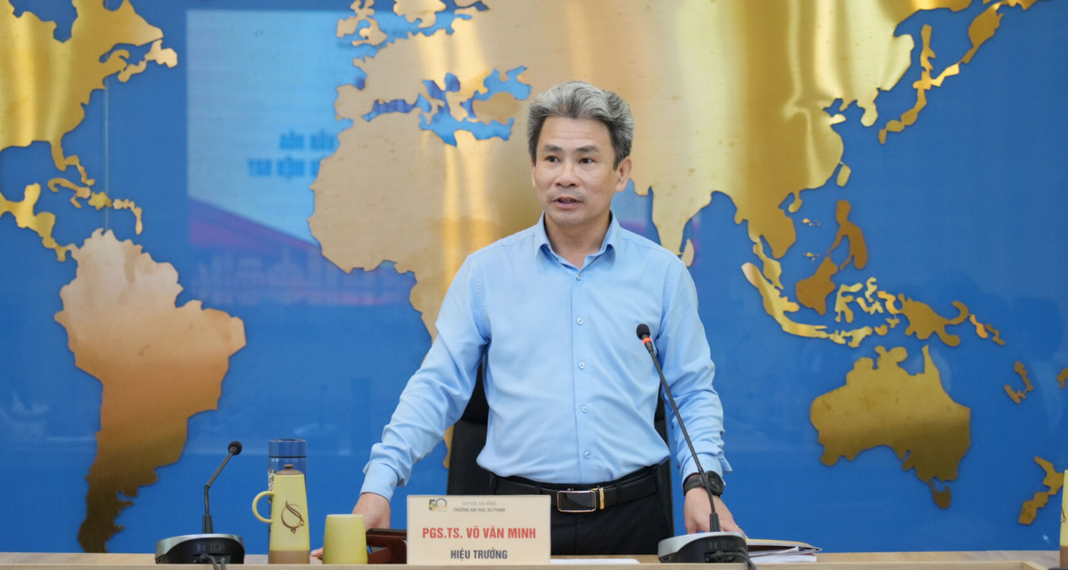 Phó Giáo sư Võ Văn Minh - Hiệu trưởng Trường Đại học Sư phạm, Đại học Đà Nẵng. Ảnh: UED