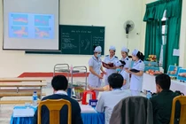 Hoạt động khám, chữa bệnh tại Phòng khám Đa khoa Trường Cao đẳng Y tế Hà Tĩnh. Ảnh: Website Nhà trường.