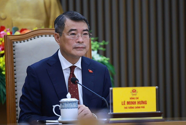 Thủ tướng Lê Minh Hưng nhấn mạnh Đảng, Nhà nước Việt Nam luôn coi phát triển quan hệ với Trung Quốc là chủ trương nhất quán, yêu cầu khách quan, lựa chọn chiến lược, tự nhiên, ưu tiên hàng đầu. Ảnh: VGP/Nhật Bắc