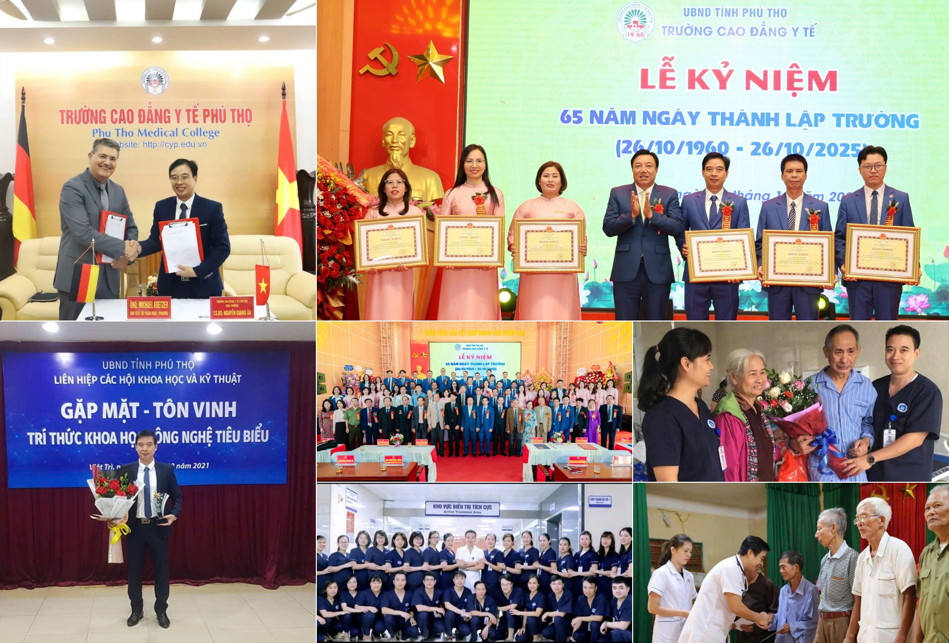 Hiệu trưởng Trường Cao đẳng Y tế Phú Thọ vinh dự nhận Bằng khen của Chủ tịch UBND tỉnh