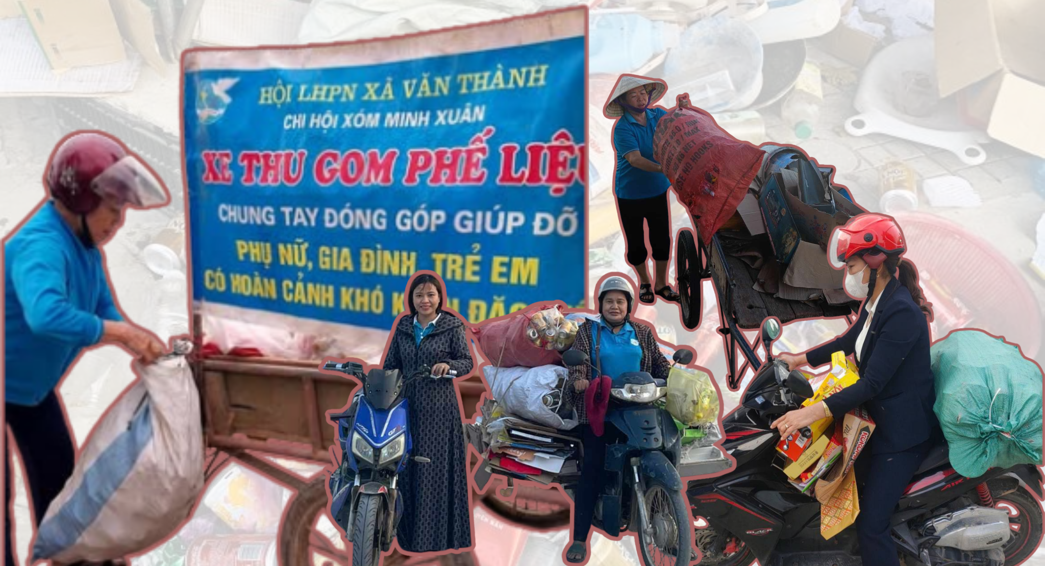 Thu gom phế liệu và rác thải nhựa giúp phụ nữ nghèo