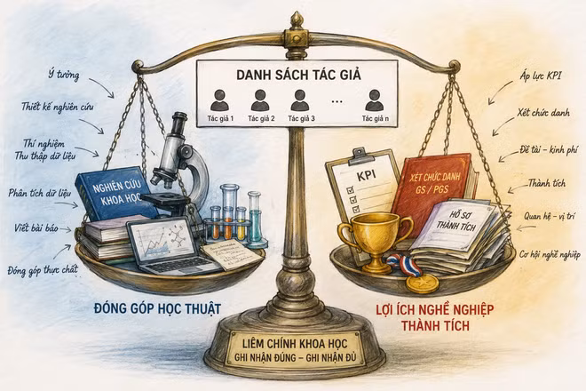 Ghi tên tác giả trong công bố khoa học: "Tác giả danh nghĩa" khó hay dễ nhận diện?
