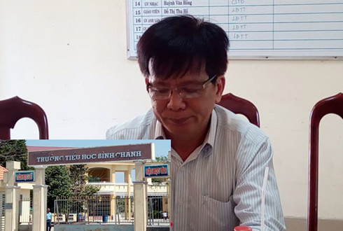 Ông Huỳnh Công Sơn - nguyên Hiệu trưởng Trường Tiểu học Bình Chánh. (Ảnh: H.L)