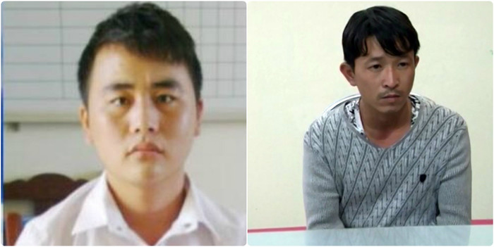 Hoàng Xuân Giang (áo trắng) và Bùi Văn Lịch, hai kẻ ôm mộng làm giàu bằng buôn bán người. (Ảnh: Cơ quan điều tra cung cấp) Hoàng Xuân Giang (áo trắng) và Bùi Văn Lịch, hai kẻ ôm mộng làm giàu bằng buôn bán người. (Ảnh: Cơ quan điều tra cung cấp)
