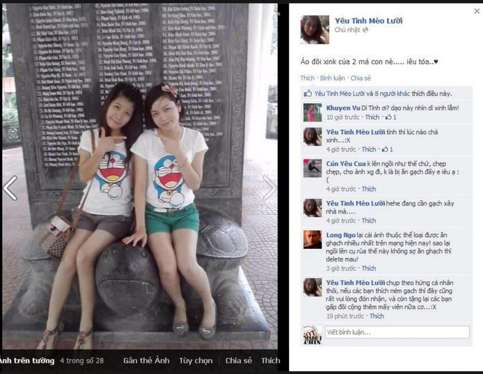 Hành động của hai nữ sinh trường sư phạm được cho là thiếu văn hóa