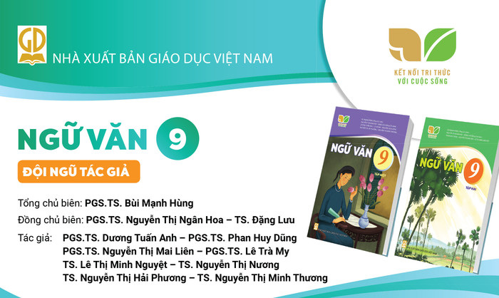Infographic giới thiệu sách giáo khoa Ngữ văn 9 - Bộ sách Kết nối tri thức với cuộc sống. Nguồn ảnh: NXB Giáo dục Việt Nam. nv9kn.jpg