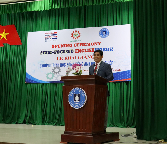 Tiến sĩ Phạm Quang Huy - Hiệu trưởng Trường Cao đẳng Cộng đồng Đồng Tháp. Ảnh: website nhà trường TS Phạm Quang Huy.jpg