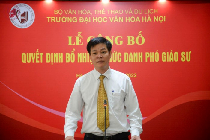 Phó giáo sư, Tiến sĩ Trương Đại Lượng - Trưởng Phòng Đào tạo, Quản lý Khoa học và Hợp tác Quốc tế, Trường Đại học Văn hóa Hà Nội. Ảnh: website nhà trường thay-luong-432.jpg