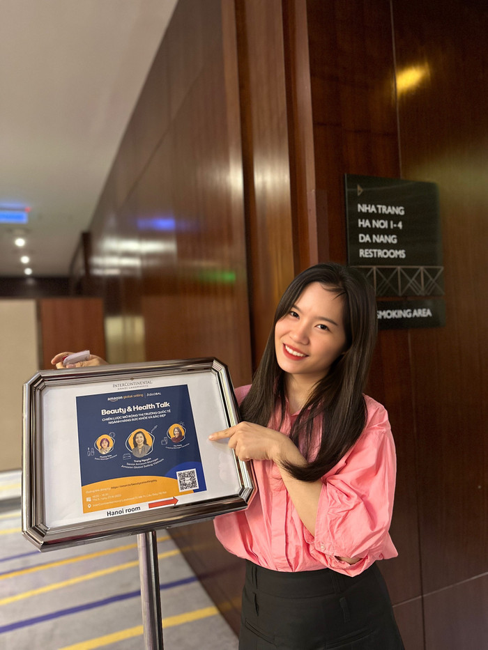 "Marketing số là bộ phận nghiệp vụ cần thiết phải có tại các doanh nghiệp trong bối cảnh chuyển đổi số hiện nay" - bà Nguyễn Thị Thu Trang - Trưởng phòng Sáng tạo, Công ty cổ phần Clever Group. Ảnh: NVCC z5701394603407_7adc9a076fa15fb46e875307428d8f37.jpg