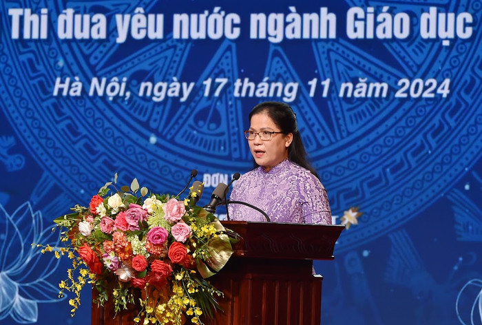 Thứ trưởng Bộ Giáo dục và Đào tạo Nguyễn Thị Kim Chi đã phát động đợt thi đua NTH_7705.jpeg