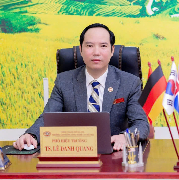 Tiến sĩ Lê Danh Quang - Phó Hiệu trưởng Trường Cao đẳng Công nghệ cao Hà Nội. Ảnh: NVCC TS Lê Danh Quang.jpg