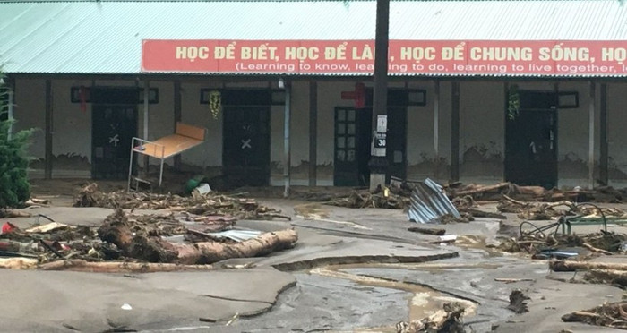 Trường học ở Mù Cang Chải bị thiệt hại nặng nề. Ảnh: Sở Giáo dục và Đào tạo yên Bái cung cấp Trường học ở Mù Cang Chải bị thiệt hại nặng nề. Ảnh: Sở Giáo dục và Đào tạo yên Bái cung cấp