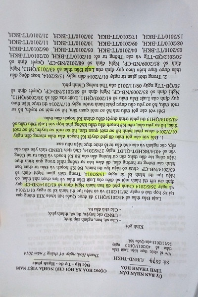 Ngày 01/7/2014, UBND tỉnh Thanh Hóa có Công văn số 5574/UBND-THKH do Phó Chủ tịch Nguyễn Ngọc Hồi ký gửi các Sở, ban, ngành và các đơn trực thuộc ghi rõ việc thực hiện ngay Luật Đấu thầu 2013 đối với các dự án triển khai trên địa bàn tỉnh kể từ ngày 01/7/2013.... Ngày 01/7/2014, UBND tỉnh Thanh Hóa có Công văn số 5574/UBND-THKH do Phó Chủ tịch Nguyễn Ngọc Hồi ký gửi các Sở, ban, ngành và các đơn trực thuộc ghi rõ việc thực hiện ngay Luật Đấu thầu 2013 đối với các dự án triển khai trên địa bàn tỉnh kể từ ngày 01/7/2013....