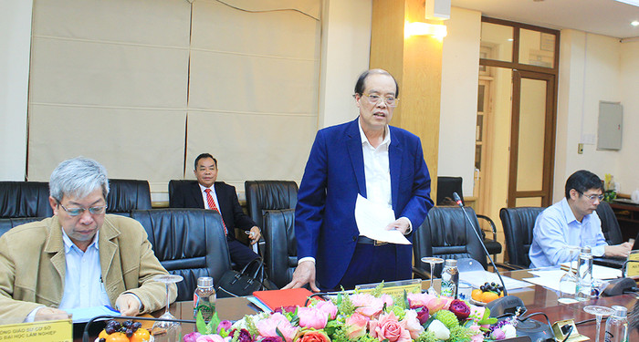 Giáo sư, Tiến sĩ Trần Văn Chứ - Ủy viên Hội đồng Giáo sư liên ngành Nông nghiệp – Lâm nghiệp, nguyên Hiệu trưởng Trường Đại học Lâm Nghiệp. Ảnh: Trường Đại học Lâm nghiệp