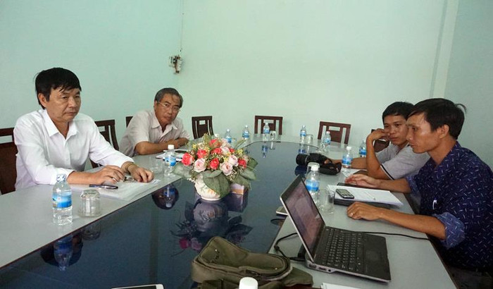 Lãnh đạo Sở Giáo dục và Đào tạo tỉnh Ninh Thuận làm việc với các cơ quan báo chí. (Ảnh: H.L) Lãnh đạo Sở Giáo dục và Đào tạo tỉnh Ninh Thuận làm việc với các cơ quan báo chí. (Ảnh: H.L)