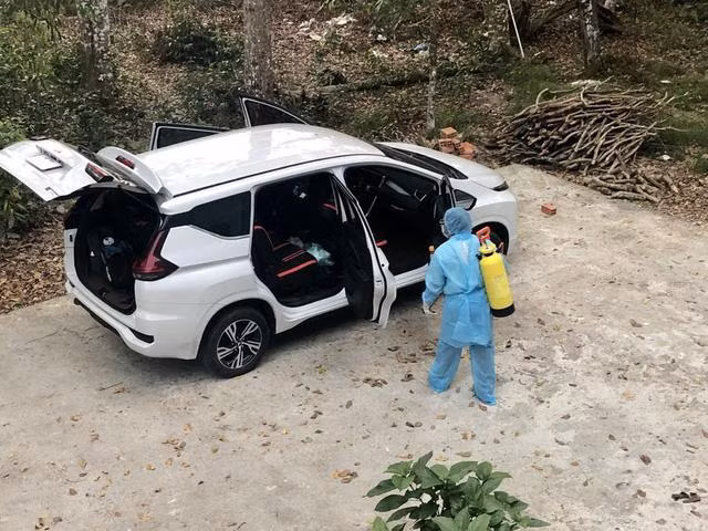 Chiếc xe chở BN 1440 từ An Giang đi Long An. Ảnh: nhandan.com.vn