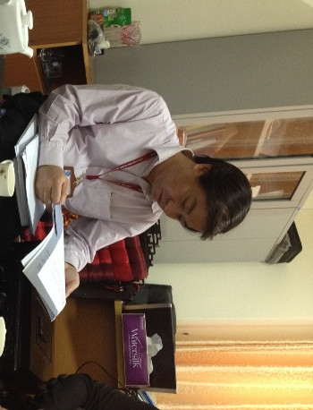 Ông Trần Xuân Trường, Trưởng phòng Hành chính Tổng hợp, Trường Đại học Mỏ-Địa chất cho biết đã rút Thông báo số 15 và thay bằng Thông báo số 16. Ảnh: Duy Phong