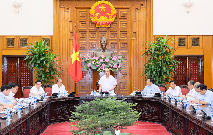 Thủ tướng chủ trì cuộc họp. (Ảnh: VGP) Thủ tướng chủ trì cuộc họp. (Ảnh: VGP)