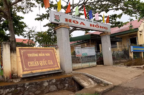 Trường Mầm non Hoa Hồng. (Ảnh: H.L)