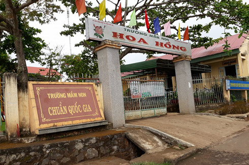 Trường Mầm non Hoa Hồng. (Ảnh: H.L)