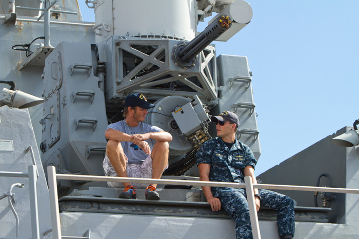 Giây phút thư giãn sau huấn luyện